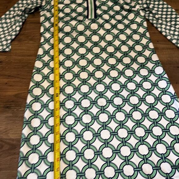Gretchen Scott Everywhere Dress Size Small Green Blue Lifesaver Print - Picture 6 of 14